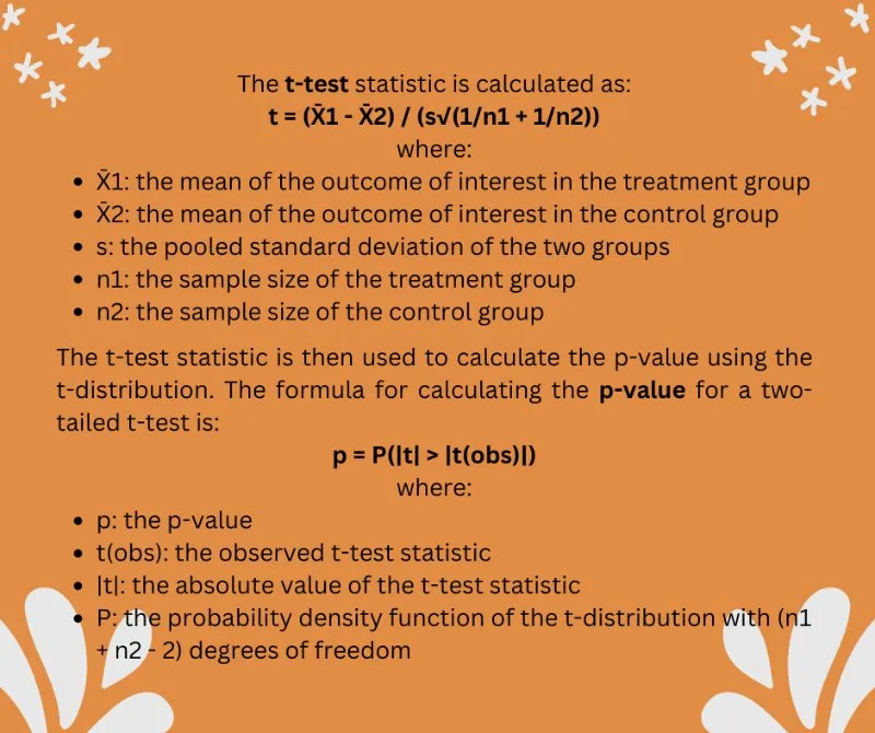 t-test and p-value