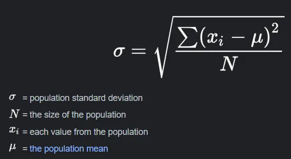 standard deviation