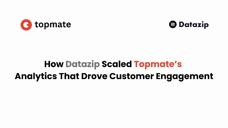 How Datazip Scaled Topmate's Analytics That Drove Customer Engagement cover image